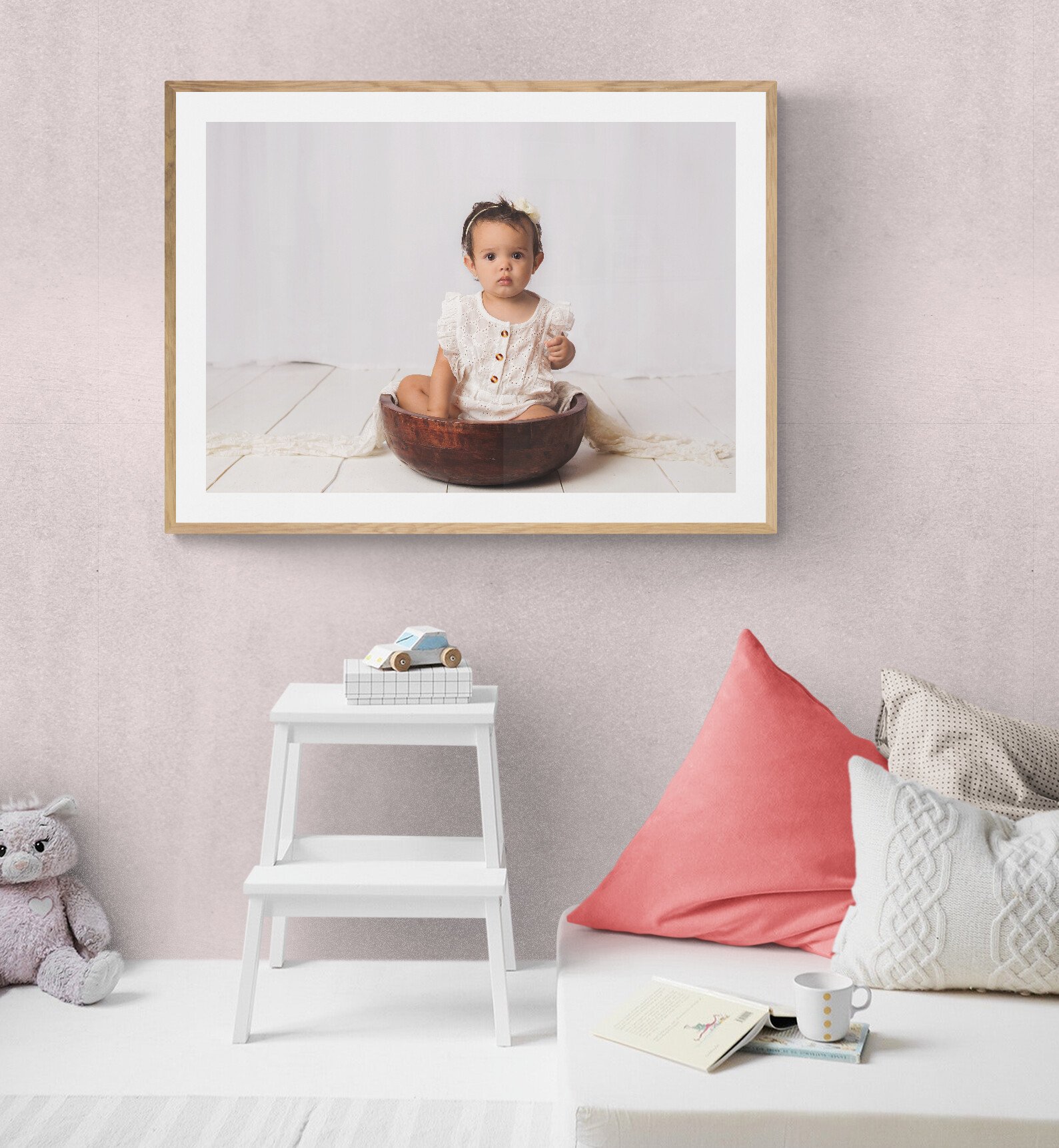 play room with photo of little girl on wall Mount Juliet Tennessee