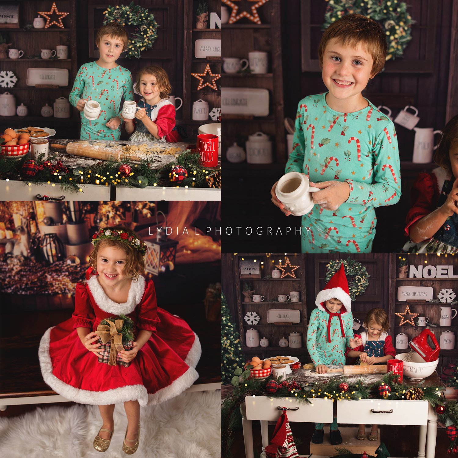 christmas mini photoshoot, franklin tennessee photography studio, cookies, franklin tennessee